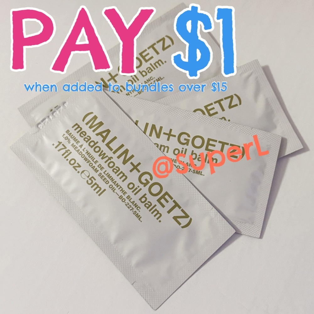 $1 NEW Malin + Goetz Meadowfoam Oil Balm